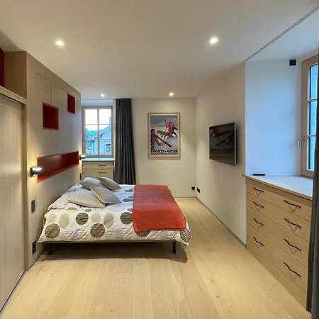 아파트 Un Chateau Face Au Mont-blanc *
